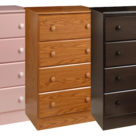 4-Drawer Chest with Roller Guides